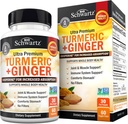Curcumina y suplemento de jengibre Turmérico - 95% Curcuminoides estandarizados con BioPerine Black Pepper Extracto para la absorción ultra alta - Suplemento de soporte conjunto natural - Gluten-Free - 60 cápsulas