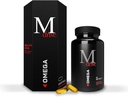 Mdrive Omega 3 aceite de pescado para hombres, Omega 3-6-9 1200mg de pescado, Borage & aceite de linaza, corazón de apoyo, cerebro, piel y salud conjunta, 60 cuenta