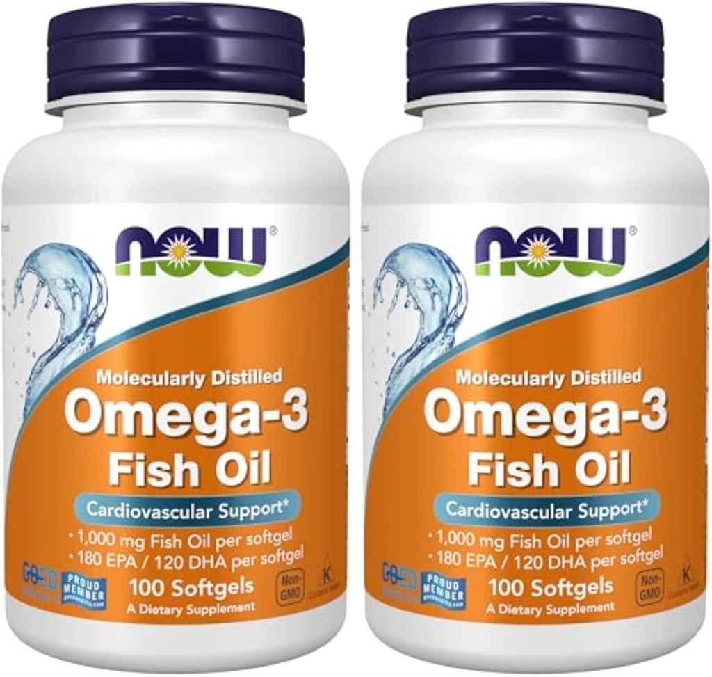 AHORA Alimentos Omega-3-100 Softgels (Pack de 2)