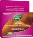 Manera de la naturaleza AM/PM PeriMenopause Fórmula, Perimenopause y PMS Symptom Support*, Flashes calientes libres de hormonas*, PMS Symptom*, sueño reparador*, 30 AM &amp; 30 PM Tablets (paquete mayo Vary)