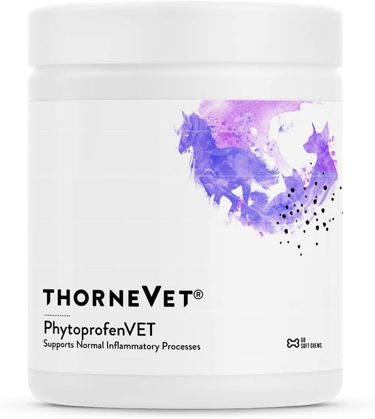 ThorneVET PhytoprofenVET – Suplemento de Apoyo Inflamatorio para perros " gatos, 60 cerdas suaves