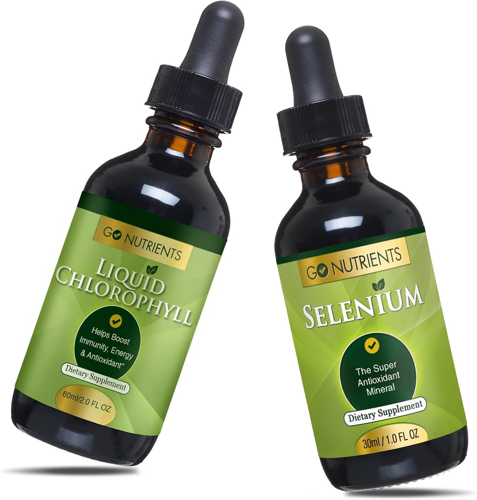Go Nutrients Liquid Chlorophyll " Selenium 200 mcg Suplemento ← Yeast-Free Liquid Drops, Selenium Drops, Herbal Supplements latitud Sodium Copper Chlorophyllin Supplement, Chlorophyll Liquid Drops