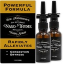 Spray Nasal Botánico de Doc Anderson – Alivio de Congestión Natural con Aloe & Thyme for Clearer Breathing, Combat Irritants y Moisturizes, Made in USA (2 Pack)