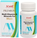 Hi Well Premium Multi Vitamins & Minerals for Men 60VegeCapsules