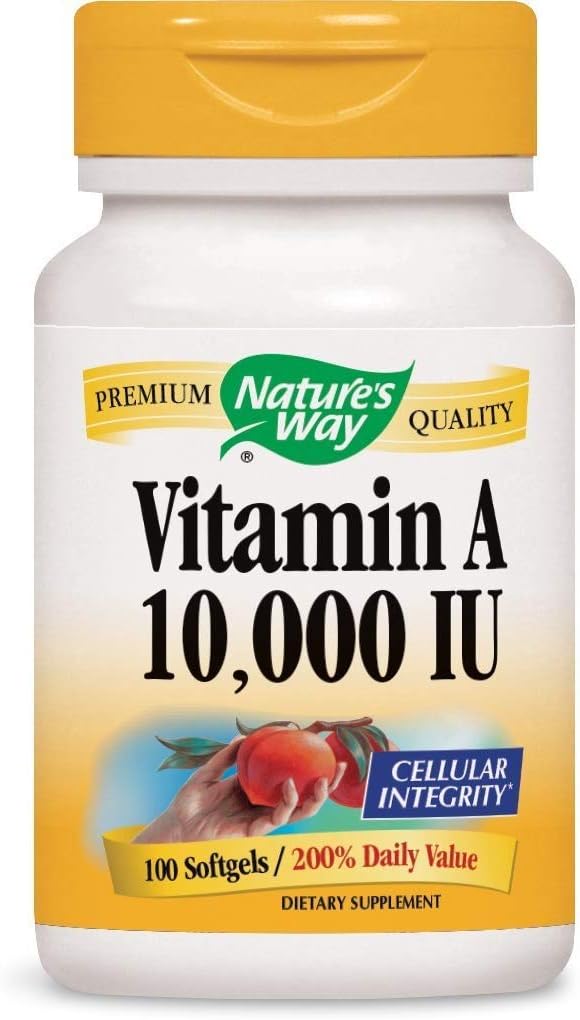 Nature's Way Vitamin A, 100 Count (Pack of 4)