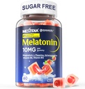 Melatonina sin azúcar Gummies 10mg 20mg Magnesium Glycinate Melatonin for Adults, Ashwagandha, L-Theanine, B6, B12, Lemon Balm and Chamomile for Deep Relaxation, Antioxidant, Vegan, 60 Day