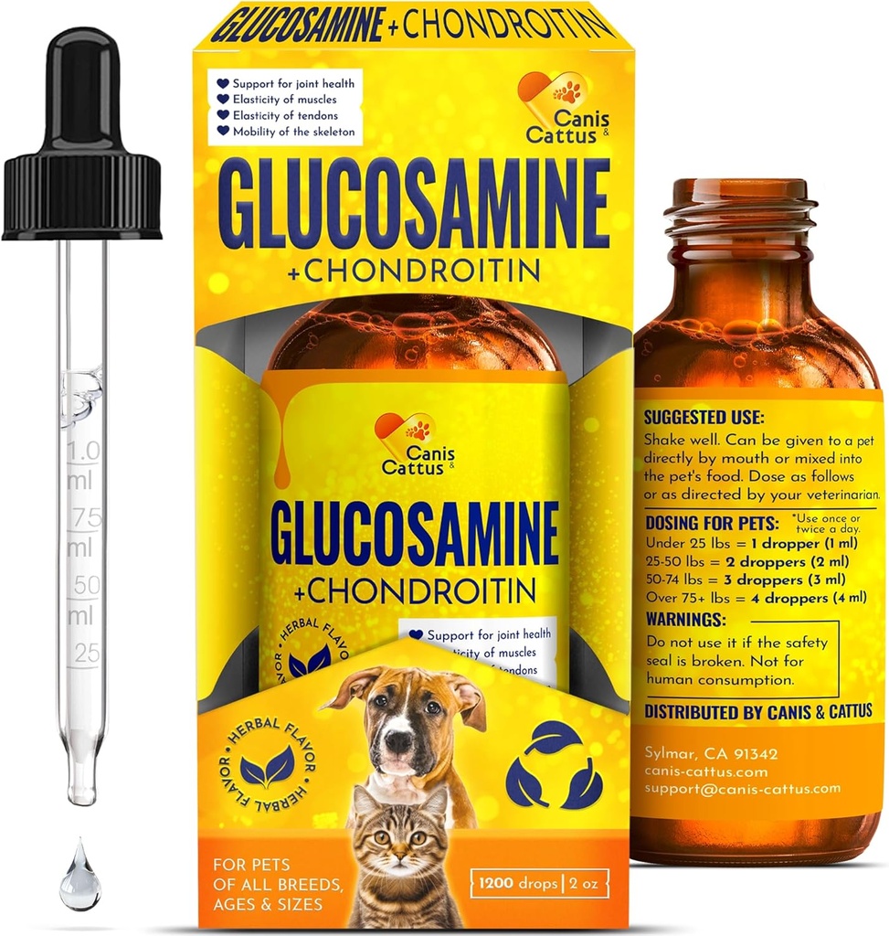 Glucosamina for Cats ← Dog Joint Liquid Supplement ← Cat Joint Supplement TEN Glucosamine for Dogs Liquid TEN HERBAL Flavor ANTE 2 Oz