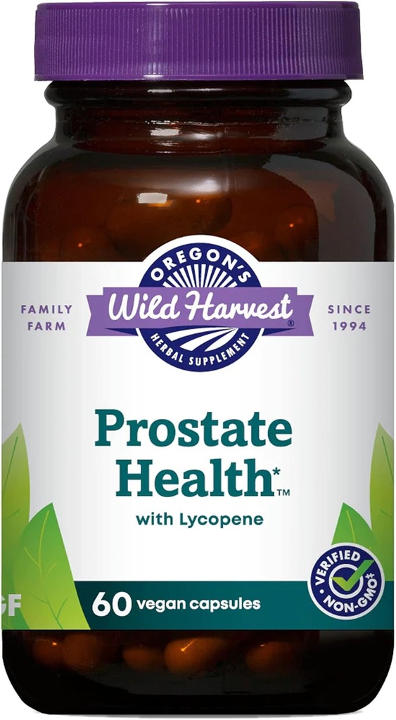 Oregon's Wild Harvest Prostate HealthTM con Lycopene Capsules, 60 Conde