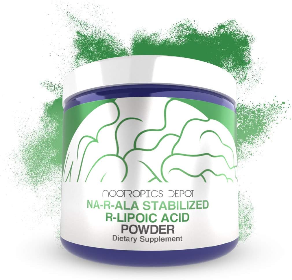 NA-R-ALA Stabilized R-Lipoic Acid Powder 30 Grams ← Apoyo Mitocondrial Activity ← promueve un metabolismo saludable
