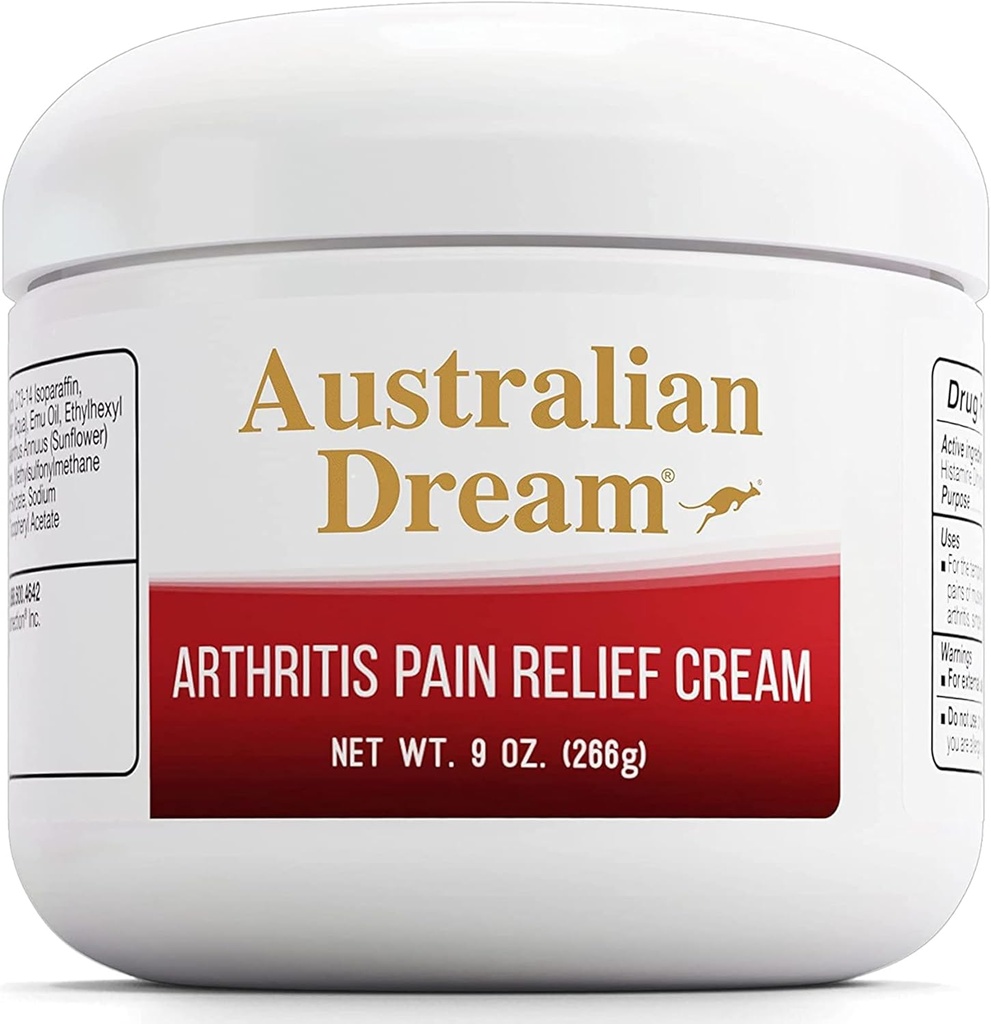 Artritis del sueño australiano Crema de alivio del dolor - calmante " no irritante - potente artritis tópica alivio del dolor - bueno para los dolores musculares o articulaciones - 9 oz Jar