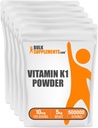 BulkSupplements.com Vitamina K1 Powder - Vitamina K1 Suplemento de Bone and Heart Health Support - Gluten Free, 10 mg por Serving, 1kg (2,2 libras) (Pack of 1)