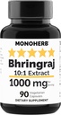 MONOHERB Bhringraj Extracto 1000 mg - 90 cápsulas vegetarianas
