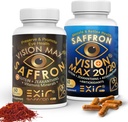 Vision Max Combo Pack – Advanced Eye Support with Lutein, Zeaxanthin, Saffron &amp; Astaxanthin – Blue Light Defense &amp; Macular Health – 2 Bottles, 120 Capsules – Epicure Garden