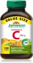 Jamieson Chewable Vitamin-C 500mg Value Supplement Pack(330 Conde), Mixed 3 Sabores