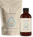 C-60 MCT - 4oz -99.9% Puro C-60 en Orgánica Extra Virgen MCT Oil - 100% Solvent Gratis - 108mg Active C60 - Glass Bottle - Carbon 60