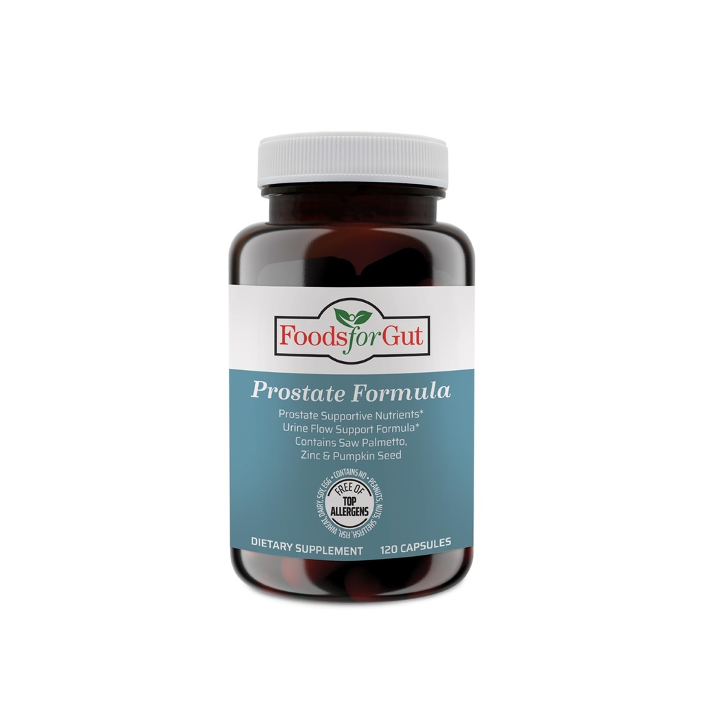 Innovative Prostate Formula for Men | with Saw Palmetto, Pumpkin Seed, & Zinc | 120 Vegetarian Capsules | Support Urinary Function, Prostate Health | Better Sleep
