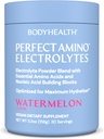 BodyHealth PerfectAmino Electrolytes Polvo No Azúcar, Keto Sugar Electrolitos de ayuno gratis Bebida Mix, Hidratación Polvo con Minerales Trace - Watermelon - 30 Servimientos