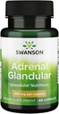 Swanson Adrenal Glandular 350 Milligrams 60 Capsules