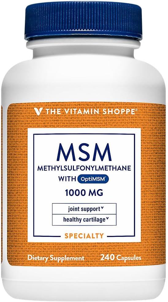 La vitamina Shoppe MSM 1.000 MG (240 cápsulas)