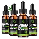 (4-Pack) Aceite de cáñamo de alta potencia - 1,000,000 maximum Strength - Ayuda a la relajación, estrés, calma, sueño - extracto de aceite de cáñamo orgánico - Vegan, Apoyo a la inmunización, No GMO