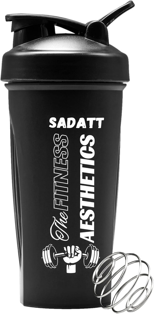 SADATT 28 Unce Protein Shaker Botella para Gimnasio y Pre-workout - BPA-Free, Leak-Proof, Dishwasher Safe