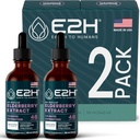 E2H Elderberry Syrup – Powerfull Antioxidants Suplemento de Elderberries Orgánicas Extracto – Sambucus Elderberry Syrup for Kids &amp; Adults for Immune Support ← Non-GMO, Vegan (2 Botellas)