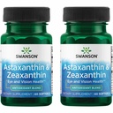 Swanson Astaxanthin " Zeaxanthin Eye Vision Brain Skin Health Antioxidant Support Supplement (Astaxanthin 4 mg " OmniXan Zeaxanthin 4 mg) 60 Softgels Sgels (2 Pack)
