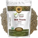 Vía Orgánica Milk Thistle Seeds Powder (Silybum Marianum) - Herbal Tea Silencioso Europeo Orgánica " Kosher Certified ← No GMO " Gluten Free TEN USDA Certified TEN Origen - Albania 2 Oz (Pack of 1)