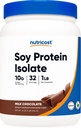 Nutricost Soy Protein Powder, 1 LB Chocolate, 10 gramos de Protein Por Serving, Vegetariano, No GMO &amp; Gluten Gratis