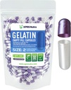 XPRS Nutra Size 2 Empty Capsules - 500 Count Empty Gelatin Capsules - Pills DIY Capsule Filling - Pure Bovine Pill Gel Caps for Do-It-youself Supplements (Pearl Purple/White)