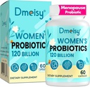 Suplementos de menopausia para mujeres, 120 millones de francos CFU Probiótico, 13-en-1 Herbs Complejo Probióticos, para Alivio de la menopausia, Equilibrio hormonal, Flashes calientes, Sudaderas nocturnas, Swings de mood, Gut &amp; Immunity - 60 cápsulas