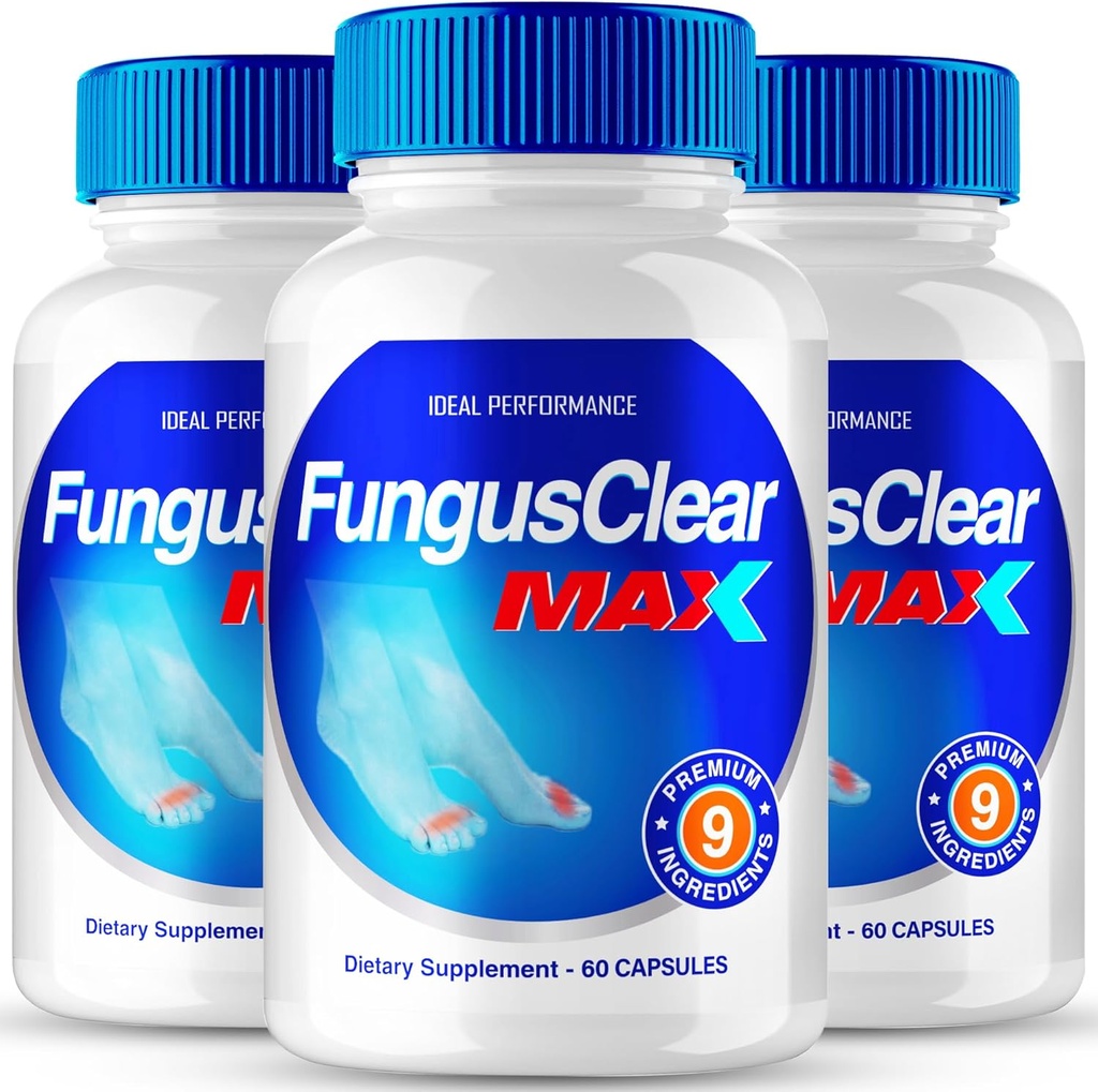 IDEAL PERFORMANCE (3 Pack) Fungus Clear Max Toenail Pills (180 cápsulas)