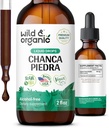 Wild & Organic Chanca Piedra Liquid Extract Drops - Stone Breaker for Kidney Stones & Gallbladder Support - Herbal Tincture for Urinary Tract Well-Being - Vegan, Sugar &amp; Alcohol-Free - 2 fl oz