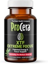 Procera XTF - Perfect Study Aid - Resultados Inmediatos - Mejorado enfoque " Memoria Retención - Aumento del flujo de oxígeno " Sangre - Claridad mental - Energía Intensiva - Lenta declina cognitiva - 40 Conde