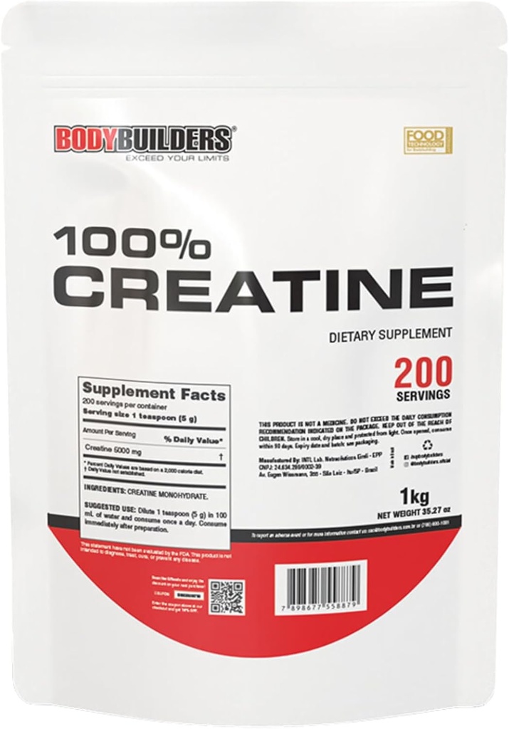 100% Creatine, Unflavored, 2.2lb, 200 Servings
