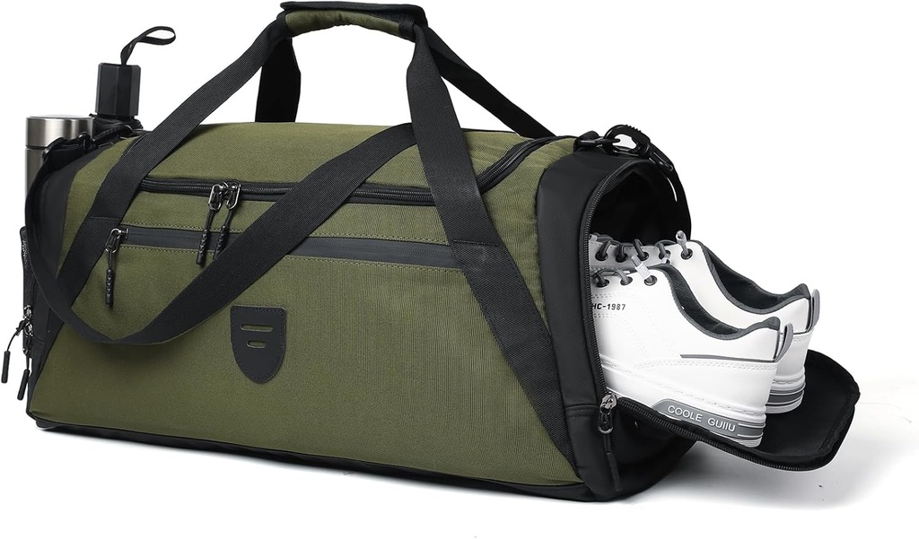 Bolsas de gimnasia para hombres &amp; mujeres, bolsa grande de pulverización para hombres Travel, bolsa de fin de semana con salida de zapatos &amp; bolsillo húmedo, bolsa de pulverización deportiva resistente al agua