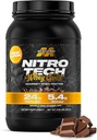 Muscletech Whey Protein Powder (Doble Rich Chocolate, 2LB) - Nitro-Tech Whey Protein Isolate Smoothie Mix para Lean Muscle & Recuperación - 24g de Whey Gold for Women &amp; Hombre - Embalaje mayo Vary