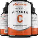 Vitamina Liposómica C 2000mg Líquido para Adultos, Alta Absorción VIT C, Maximizar la vitamina C, Sistema Inmunitario " Apoyo Antioxidante, 60ML (1 botella)