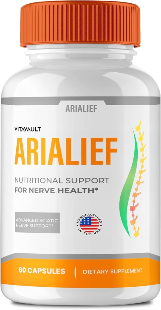 Arialief Brain Supplements for Memory and Focus Capsules, Aria LIEF Advanced Formula Brain Health Support Pills Maximum Strength Nootropics Arialief All Natural Support Pills Reviews (60 cápsulas)