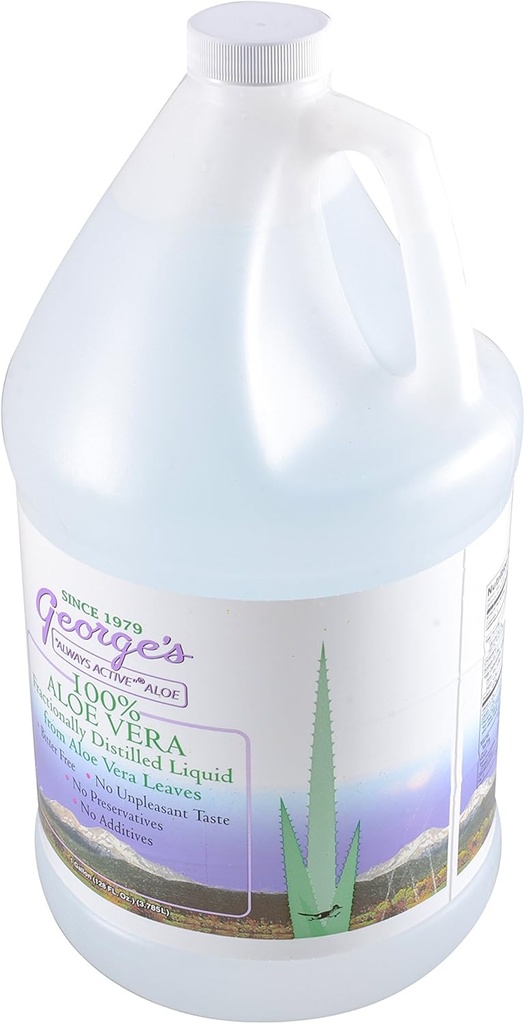 El suplemento líquido de Aloe Vera de George, 128 oz