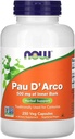 Ahora Alimentos PAU D' Arco, 500 mg, 250 cápsulas de verduras