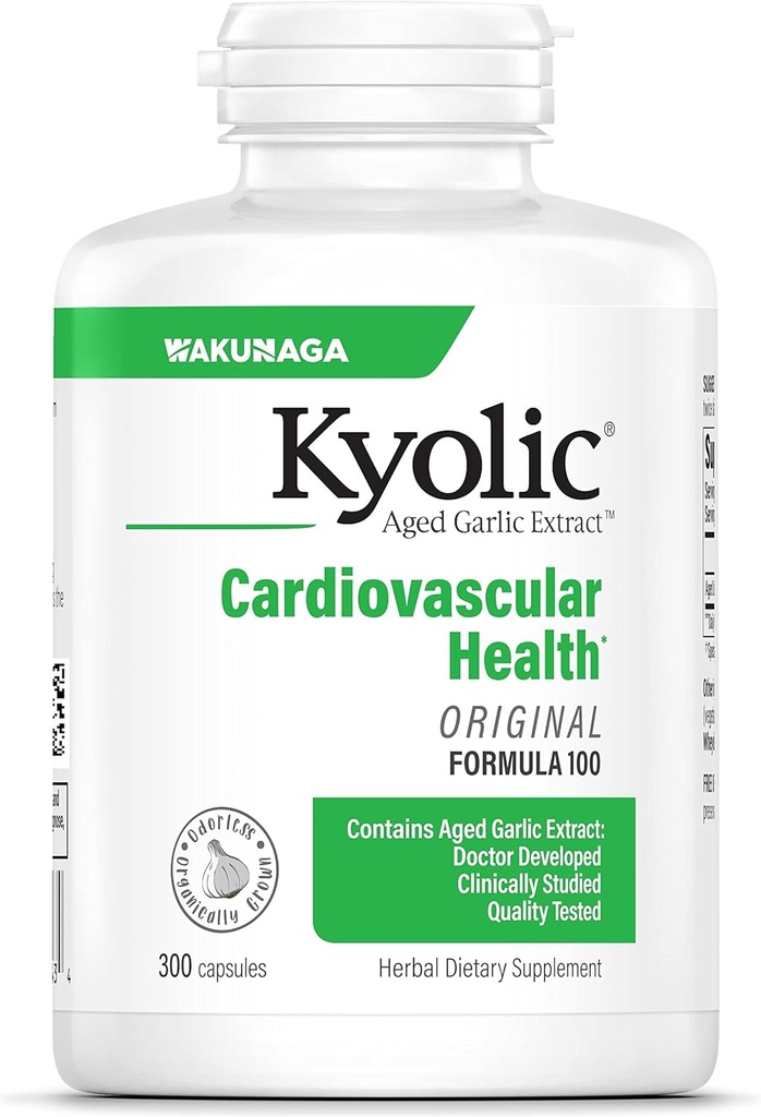 Extracto de ajo envejecido Kyolic Fórmula 100, Cardiovascular