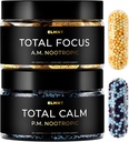 AMPM Nootropic Total Focus + Calm 9X Strength w. Caffeine, L-Theanine, Alpha GPC, L-Tyrosine, Ashwagandha - X-Release Energy Pills Nootropics Brain Support Suplementos para Memoria y Suplemento Foco