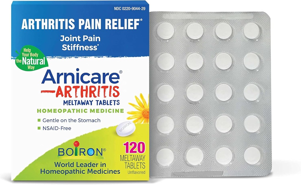 Boiron Arnicare Arthritis Tablets for Arthritis Pain Relief, Joint Soreness, and Rheumatic Pain - 120 Count