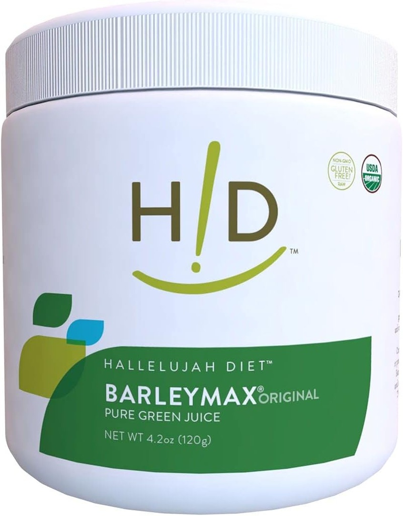 Aleluya Dieta Orgánica BarleyMax - Barley y Alfalfa Grass Juice Powder, Original, 4.2oz (30 Day Supply)