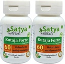 Kutaja Forte Capsules 500 mg. 60 Veg. Capsule ← Kutaja (Holarrhena Antidysenterica) Extracto Capsules para Hombres y mujeres ← Ayurvedic Herbal Suplemento/Remedios Silencio 10:1 Forte (2 Botellas de 60 cápsulas)
