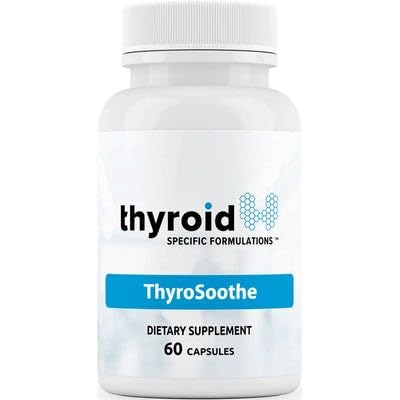 ThyroSoothe - Dr. Formulated Thyroid Support Suplemento – Fórmula natural para el hipertiroidismo " Graves’ Condición – Incluye Selenio, Vitamina C, Lemon Balm para la salud total de la tiroides – 30 Day Supply