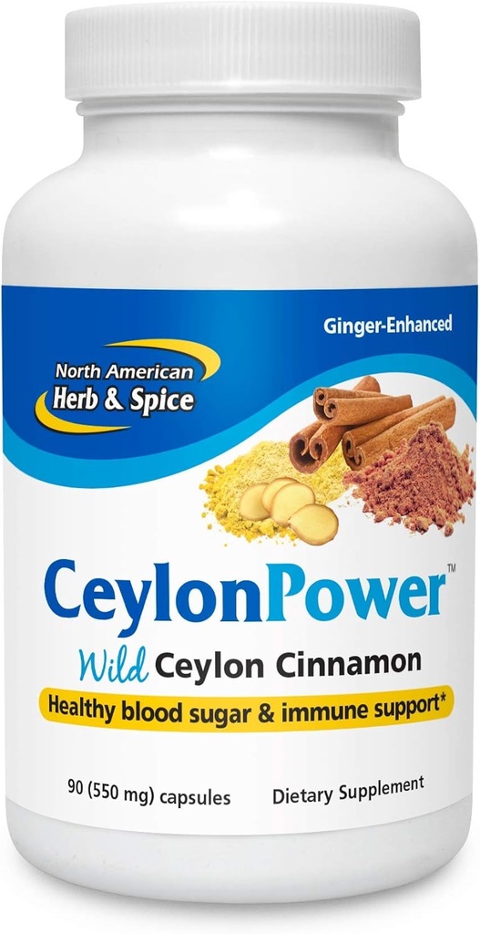 NORTH AMERICAN HERB &amp; SPICE CeylonPower 90 Capsules