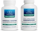 Equilife Full Spectrum Magnesium (180 ct.) y Adrenal Soothe (90 caps) Bundle Mood & Energy Support Supplement, Vegan, Non-GMO