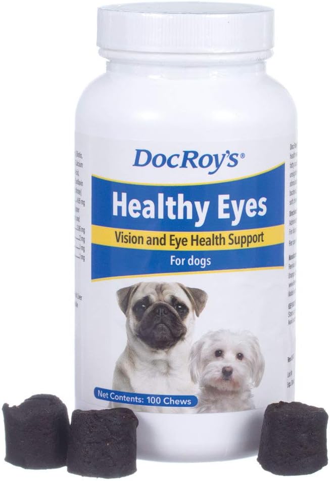 Doc Roy's Healthy Eyes - Vision and Eye Health Support for Dogs - 100 ct Chews